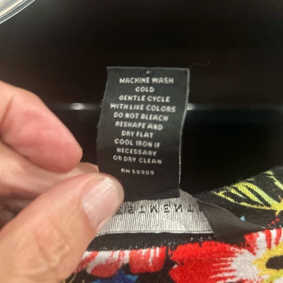 Investments Floral Knit Above Knee Dress Size XL - Picture 6 of 7